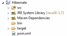 hibernate-project-structure-at-start